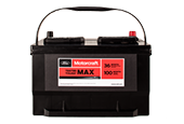MOTORCRAFT® TESTED TOUGH® MAX BATTERIES STARTING AT $129.95 MSRP.*